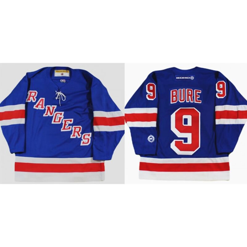 6861869e9953f_1 Men's New York Rangers #9 Pavel Bure Blue Stitched Jersey
