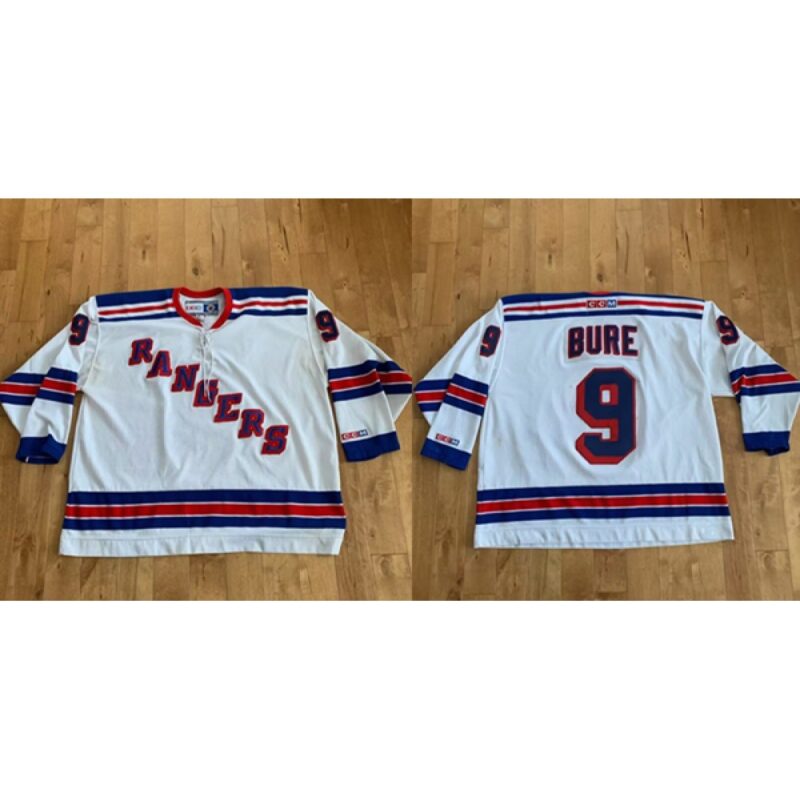 686186a1780bb_1 Men's New York Rangers #9 Pavel Bure White Stitched Jersey
