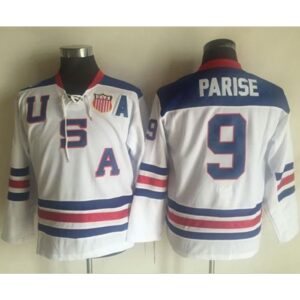 686186a487dc7_1 Team USA #9 Zach Parise White 1960 Throwback Stitched Youth NHL Jersey