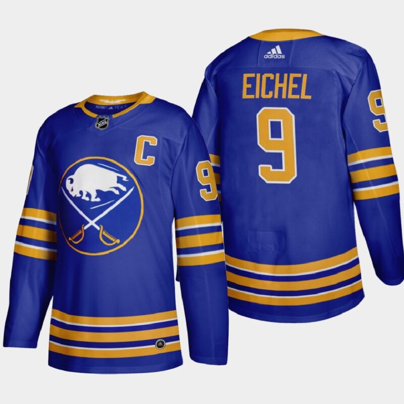 686186e0c3c03_1 Men's Buffalo Sabres #9 Jack Eichel Royal 2020-21 Stitched Jersey