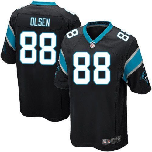 686186e65a3dc_1 Panthers #88 Greg Olsen Black Team Color Youth Stitched NFL Elite Jersey