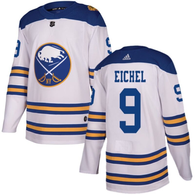686186e6980d7_1 Men's Buffalo Sabres #9 Jack Eichel White Stitched NHL Jersey