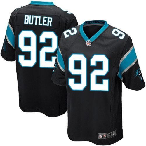 686186e91b917_1 Panthers #92 Vernon Butler Black Team Color Youth Stitched NFL Elite Jersey