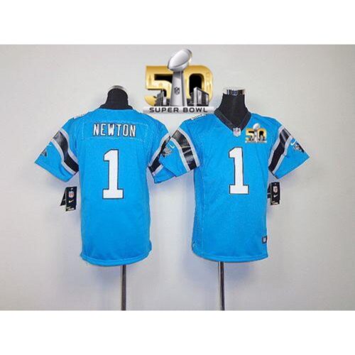 68618729b4138_1 Panthers #1 Cam Newton Blue Alternate Super Bowl 50 Youth Stitched NFL Elite Jersey