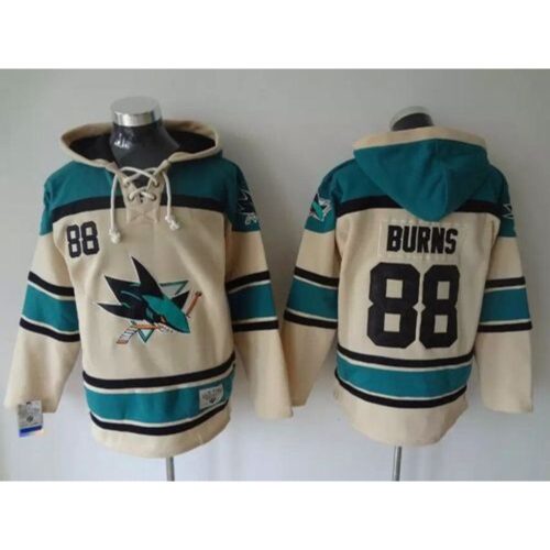 6861876244d95_1 Sharks #88 Brent Burns Cream Sawyer Hooded Sweatshirt Stitched NHL Jersey