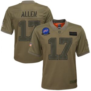 686187672d4ee_1 Youth Buffalo Bills #17 Josh Allen 2019 Camo Salute To Service Stitched NFL Jersey