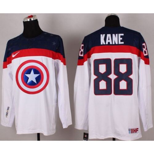 68618772f0dcc_1 Olympic Team USA #88 Patrick Kane White Captain America Fashion Stitched NHL Jersey