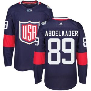 6861877b69449_1 Team USA #89 Justin Abdelkader Navy Blue 2016 World Cup Stitched Youth NHL Jersey