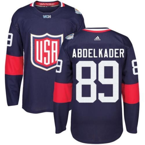 6861877b69449_1 Team USA #89 Justin Abdelkader Navy Blue 2016 World Cup Stitched Youth NHL Jersey