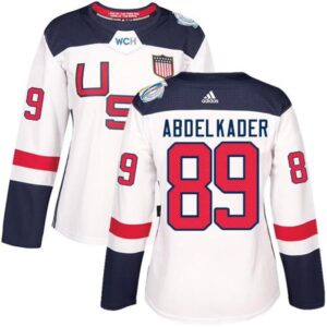 686187837b1b4_1 Team USA #89 Justin Abdelkader White 2016 World Cup Women's Stitched NHL Jersey