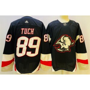 68618797c0b2b_1 Men's Buffalo Sabres #89 Alex Tuch 2022-23 Black Stitched Jersey