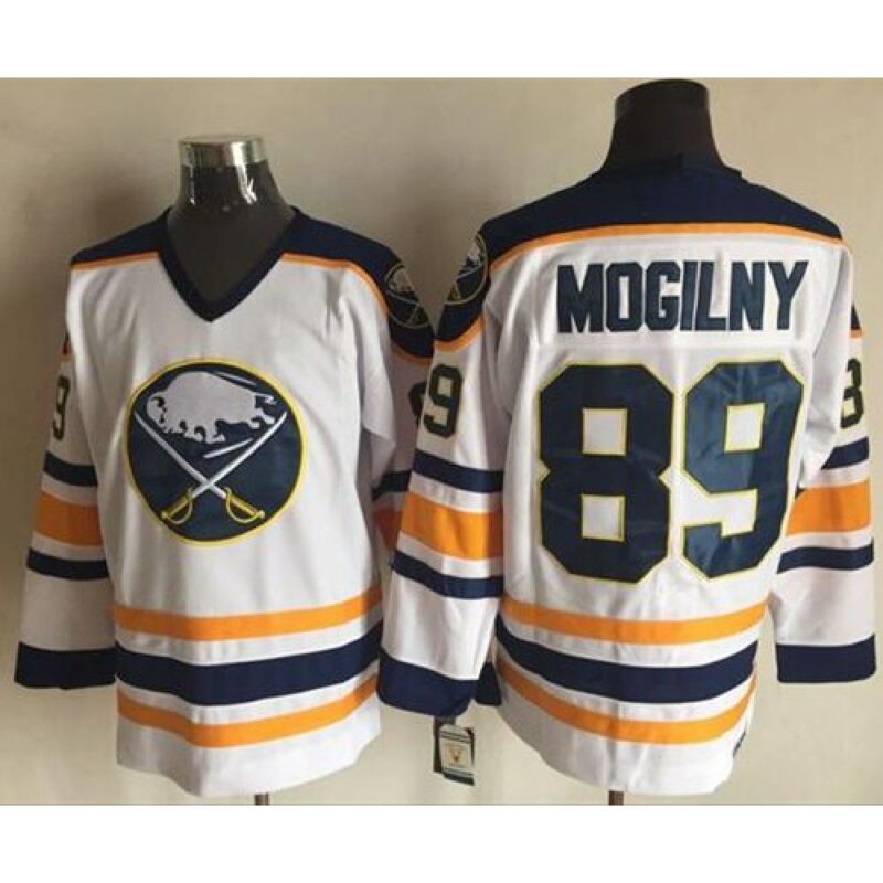 686187a6643c9_1 Sabres #89 Alexander Mogilny White CCM Throwback Stitched NHL Jersey