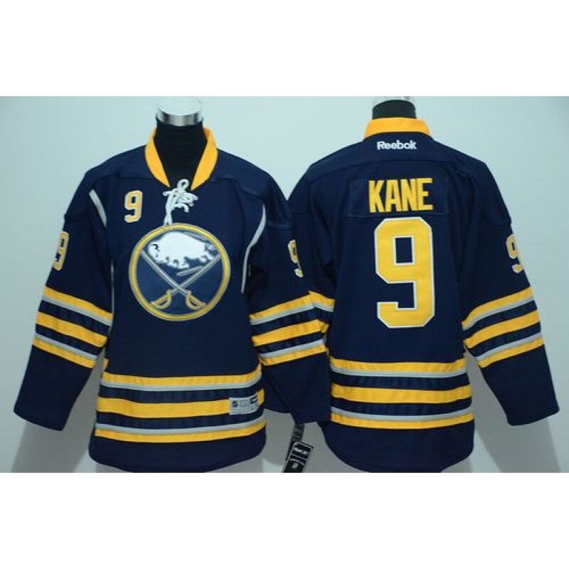 686187ac1af7b_1 Sabres #9 Evander Kane Navy Blue Youth Stitched NHL Jersey