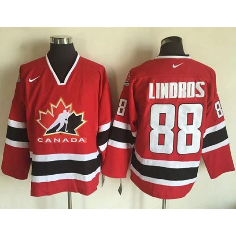 686187bc469e0_1 Team CA. #88 Eric Lindros Red/Black 2002 Olympic Throwback Stitched NHL Jersey