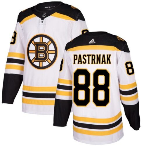 686187e6950d8_1 Men's Boston Bruins #88 David Pastrnak White Stitched NHL Jersey