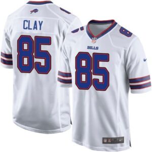 686187ed04d6c_1 Bills #85 Charles Clay White Youth Stitched NFL New Elite Jersey