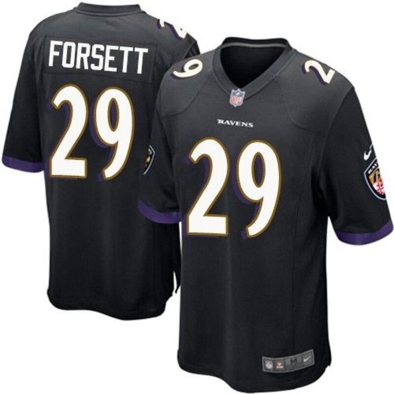 686187fa77796_1 Ravens #29 Justin Forsett Black Alternate Youth Stitched NFL New Elite Jersey