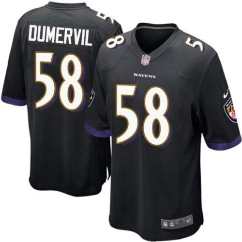 686187fd242b5_1 Ravens #58 Elvis Dumervil Black Alternate Youth Stitched NFL New Elite Jersey