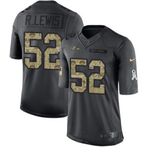 6861880b55fed_1 Ravens #52 Ray Lewis Black Youth Stitched NFL Limited 2016 Salute to Service Jersey