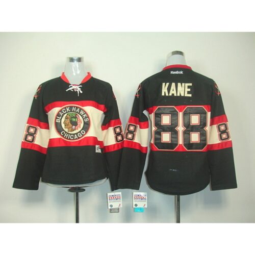 6861880e568e4_1 Blackhawks #88 Patrick Kane Black Women's New Third Stitched NHL Jersey