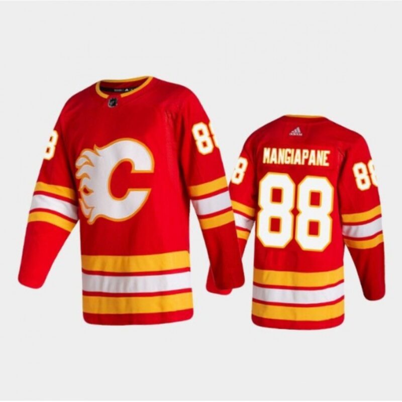 6861881f66575_1 Men's Calgary Flames #88 Andrew Mangiapane Red Stitched Jersey