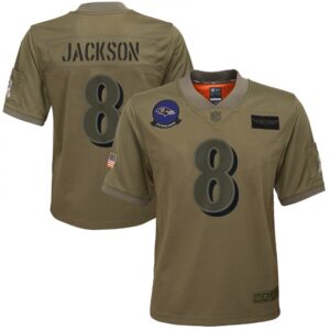 686188210f68f_1 Youth Baltimore Ravens #8 Lamar Jackson 2019 Camo Salute To Service Stitched NFL Jersey