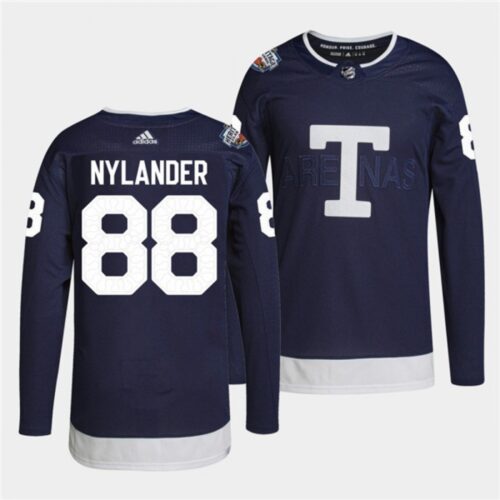 68618847a126b_1 Men's Toronto Maple Leafs #88 William Nylander 2022 Heritage Classic Navy Stitched Jersey