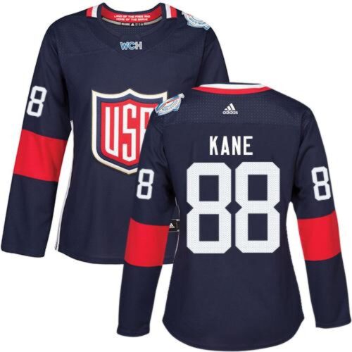 6861884a97d13_1 Team USA #88 Patrick Kane Navy Blue 2016 World Cup Women's Stitched NHL Jersey