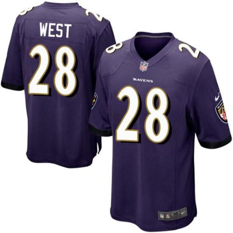 68618851d2b53_1 Ravens #28 Terrance West Purple Team Color Youth Stitched NFL New Elite Jersey