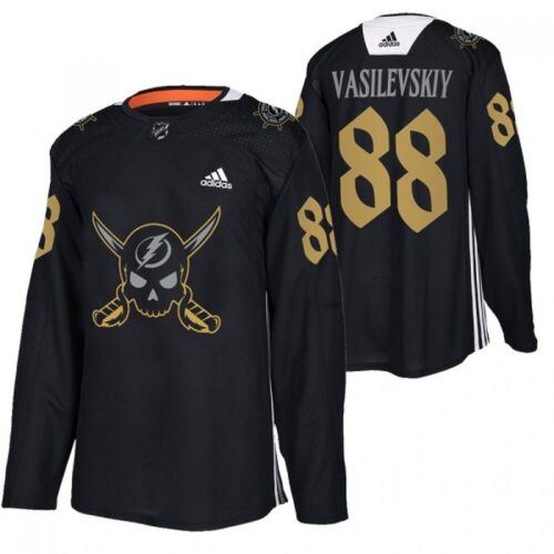 6861886491c3e_1 Men's Tampa Bay Lightning #88 Andrei Vasilevskiy Black Gasparilla inspired Pirate-themed Warmup Stitched Jersey