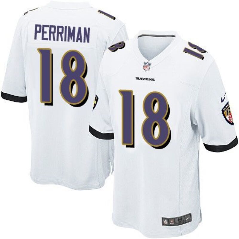 686188753cd90_1 Ravens #18 Breshad Perriman White Youth Stitched NFL New Elite Jersey