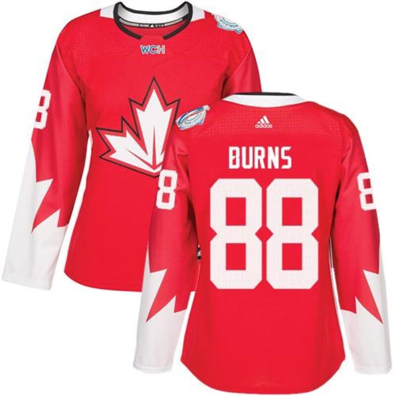 686188845ce1a_1 Team Canada #88 Brent Burns Red 2016 World Cup Women's Stitched NHL Jersey