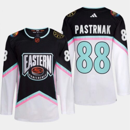 686188aa6938a_1 Men's Boston Bruins #88 David Pastrnak Black/White 2023 All-star Stitched Jersey