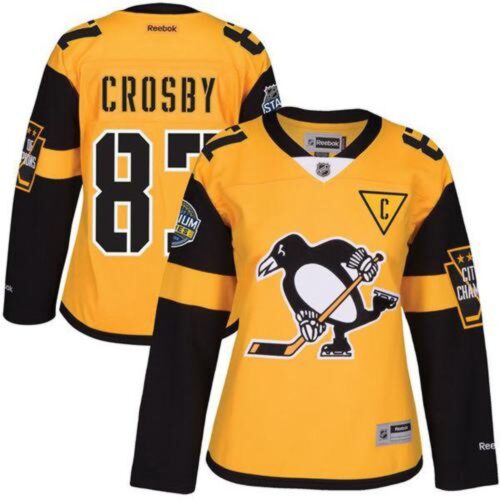 686188b01e321_1 Penguins #87 Sidney Crosby Gold 2017 Stadium Series Women's Stitched NHL Jersey