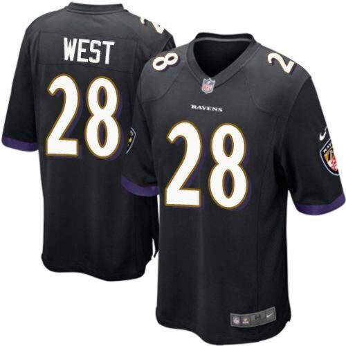 686188b9631a4_1 Ravens #28 Terrance West Black Alternate Youth Stitched NFL New Elite Jersey