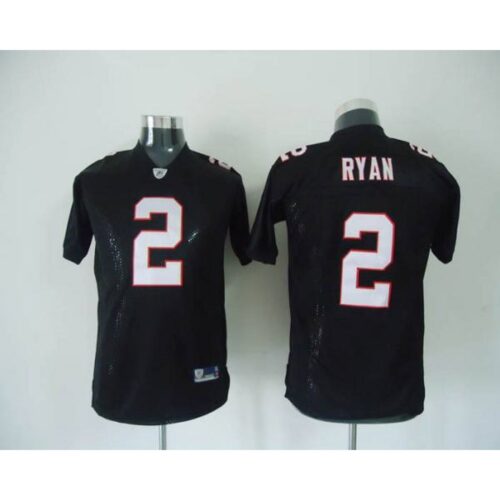686188bc2928e_1 Falcons #2 Matt Ryan Black Color Stitched Youth NFL Jersey