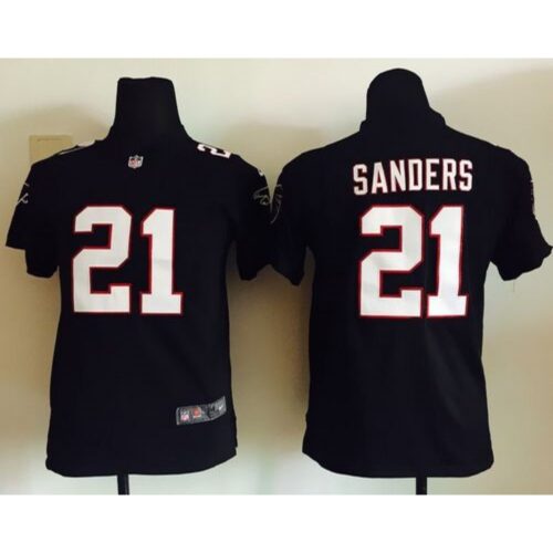686188beedb99_1 Falcons #21 Deion Sanders Black Alternate Youth Stitched NFL Elite Jersey