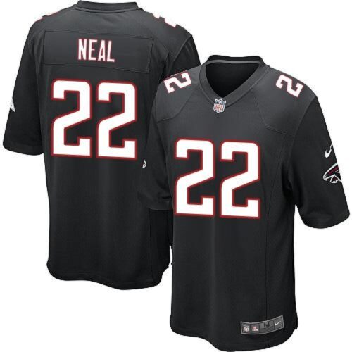 686188c19b50b_1 Falcons #22 Keanu Neal Black Alternate Youth Stitched NFL Elite Jersey