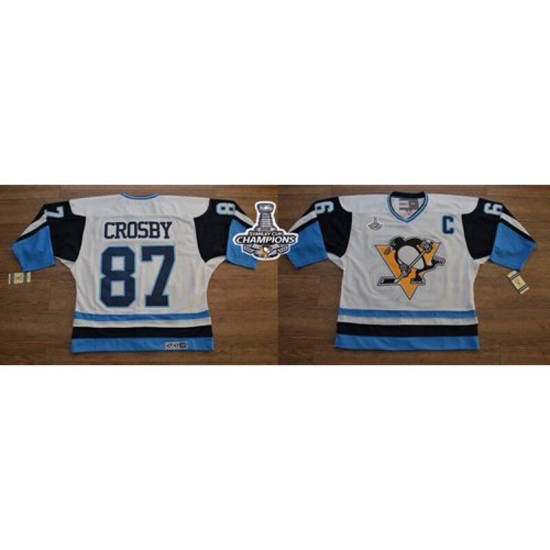 686188cf688dd_1 Penguins #87 Sidney Crosby White/Blue CCM Throwback 2016 Stanley Cup Champions Stitched NHL Jersey