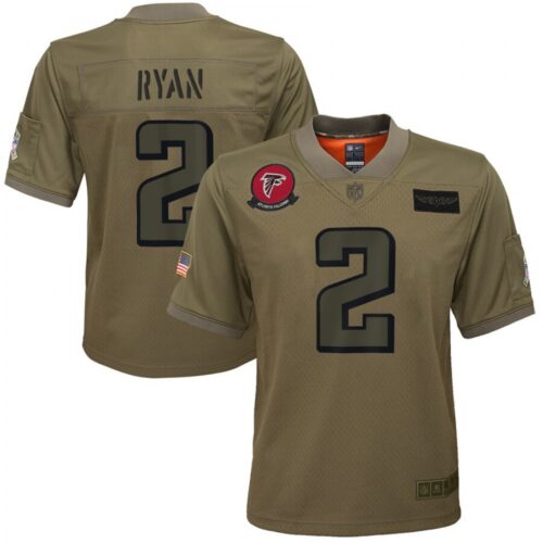 686188fa08b69_1 Youth Atlanta Falcons #2 Matt Ryan 2019 Camo Salute To Service Stitched NFL Jersey