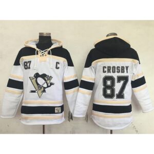 686189080dbd9_1 Penguins #87 Sidney Crosby White Sawyer Hooded Sweatshirt Stitched NHL Jersey