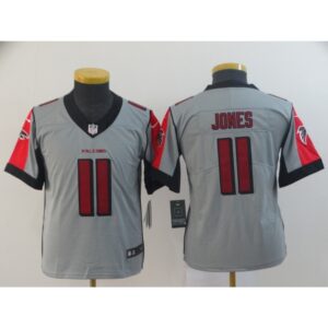 686189104f1aa_1 Youth Atlanta Falcons #11 Julio Jones Grey Inverted Legend Stitched NFL Jersey
