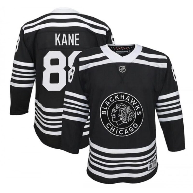 686189106cf4a_1 Youth Chicago Blackhawks #88 Patrick Kane Black Stitched Jersey
