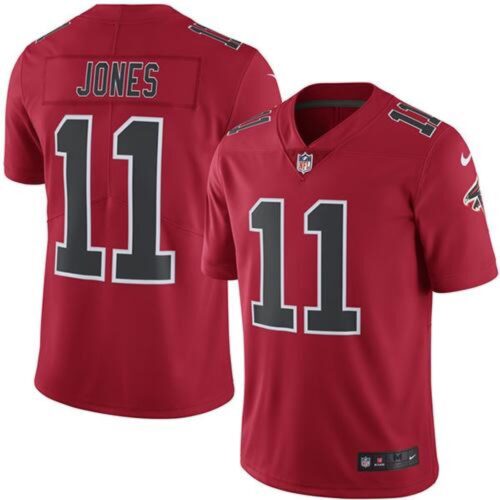 6861892dc8b09_1 Falcons #11 Julio Jones Red Youth Stitched NFL Limited Rush Jersey