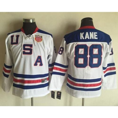 686189339898c_1 Team USA #88 Patrick Kane White 1960 Throwback Stitched Youth NHL Jersey