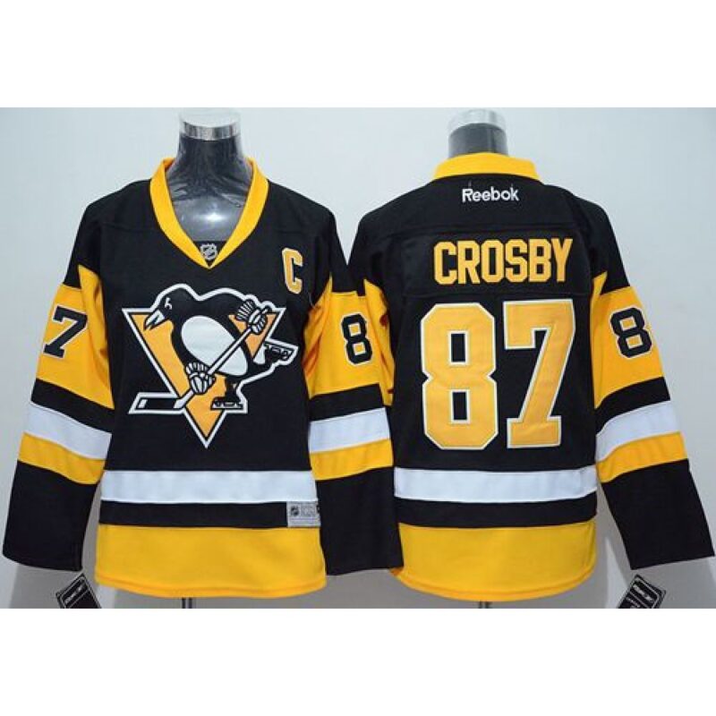 686189765efea_1 Penguins #87 Sidney Crosby Black Stitched Youth NHL Jersey