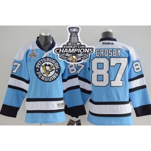 6861897baabf0_1 Penguins #87 Sidney Crosby Blue 2016 Stanley Cup Champions Stitched Youth NHL Jersey
