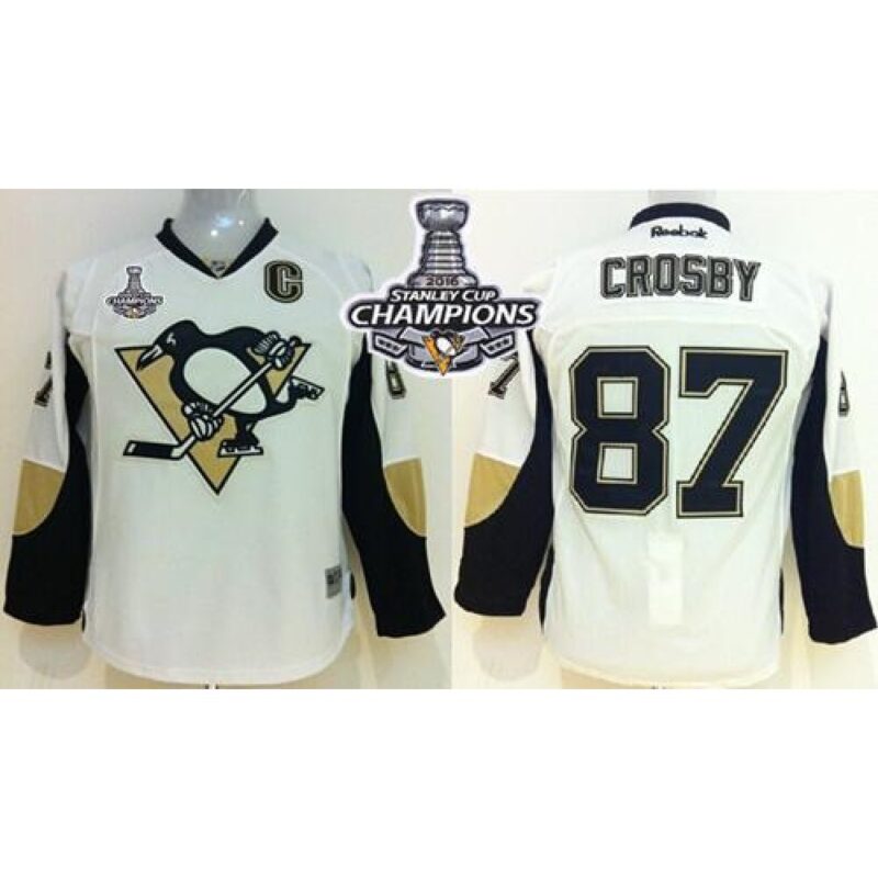 6861898bcf280_1 Penguins #87 Sidney Crosby White 2016 Stanley Cup Champions Stitched Youth NHL Jersey