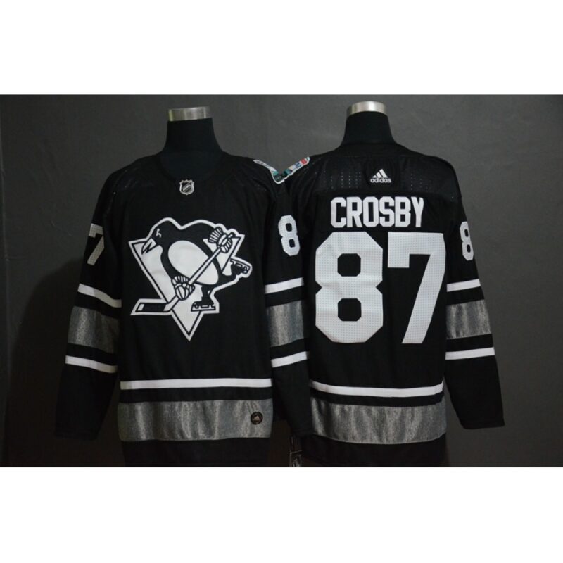 686189ab513b0_1 Men's Pittsburgh Penguins #87 Sidney Crosby Black 2019 NHL All-Star Game Jersey