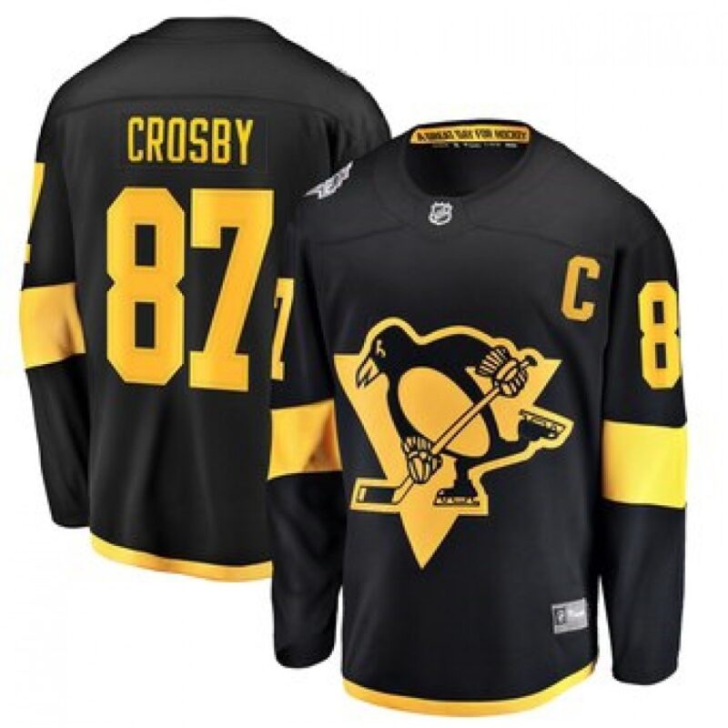 686189ae6bdd2_1 Men's Pittsburgh Penguins #87 Sidney Crosby Black 2019 NHL Stadium Series Stitched Jersey